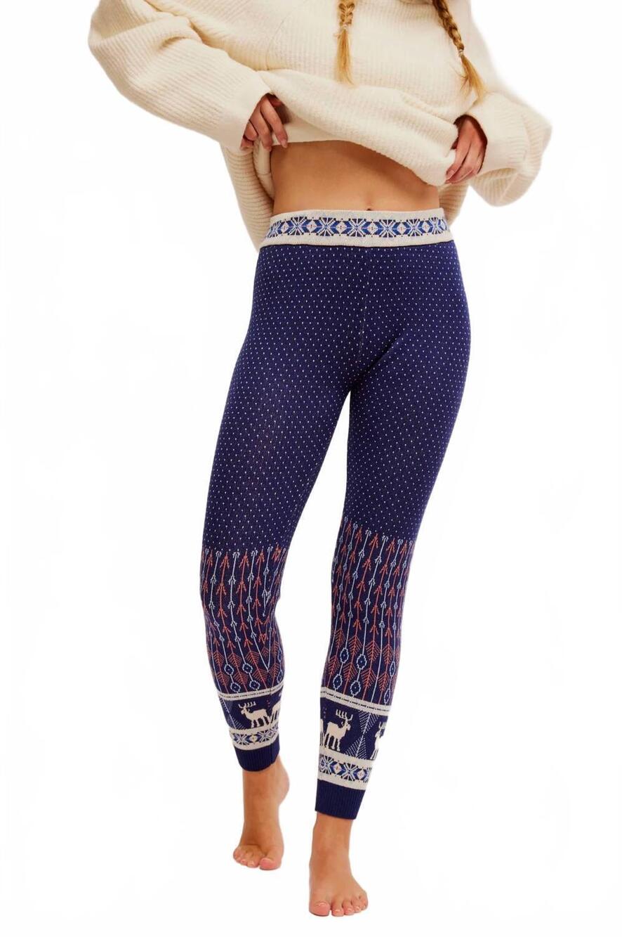 NEW FREE PEOPLE women's falala legging in blue